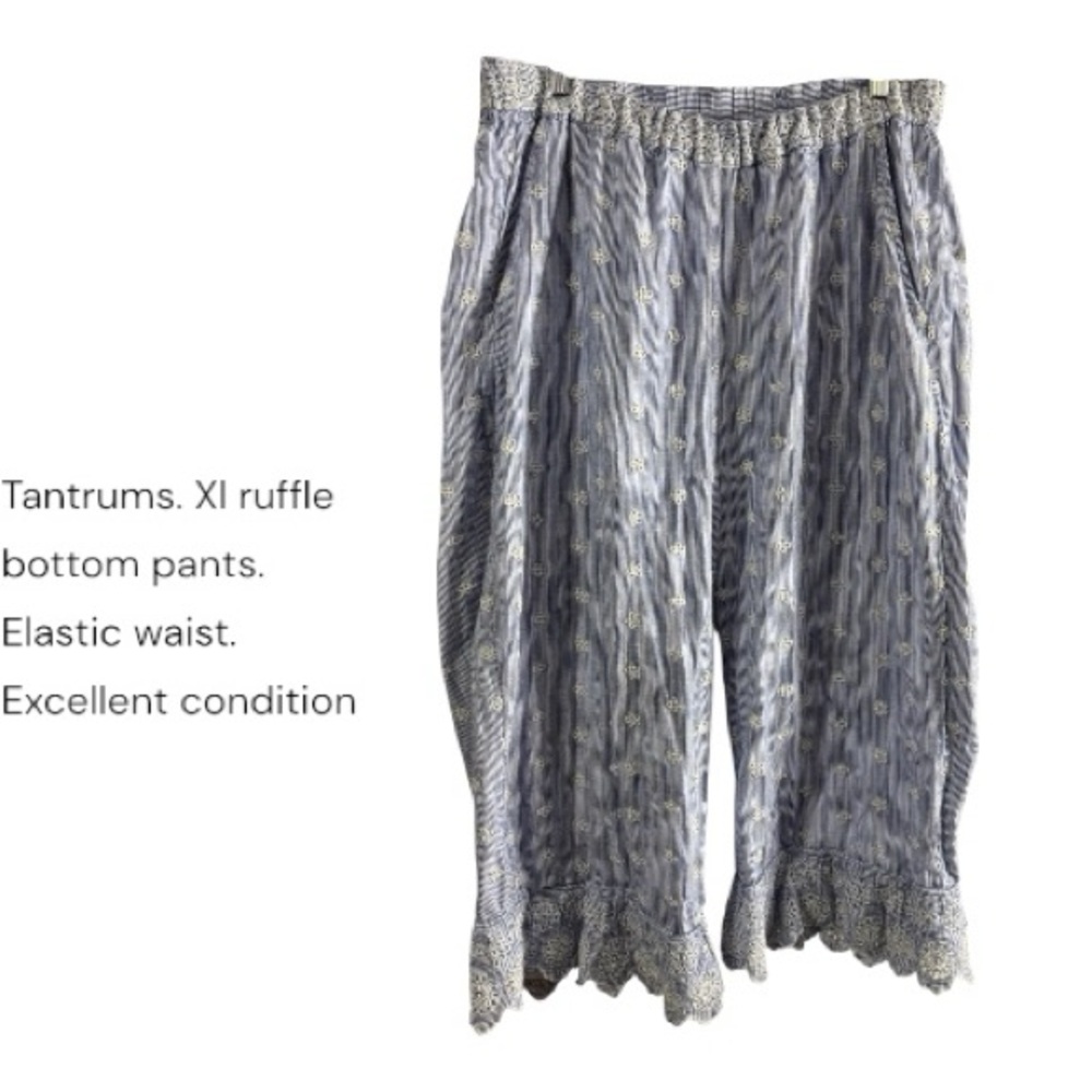 Tantrums Blue and White Striped Pants